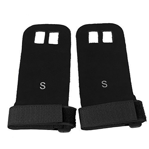 Yosoo 2Pcs Protecteur De Paume Poignet Gants en Cuir pour Gym Fitness Musculation Entraînement Haltère