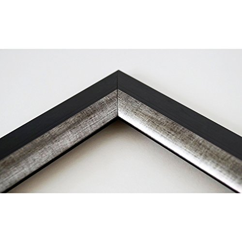 Spiegel Wandspiegel Badspiegel – Lüneburg 4,6 – Schwarz mit silber – 200 Größen zur Auswahl – handgefertigt – 60 x 120 – AM – Modern, Shabby, Vintage - 4