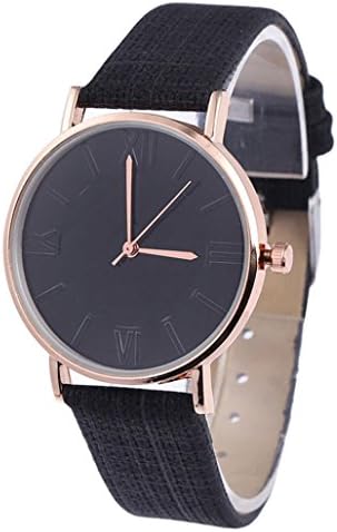 2018 New Women Wrist Watches, GreatestPAK Simple Business Fashion Leather Quartz Watch (Black)