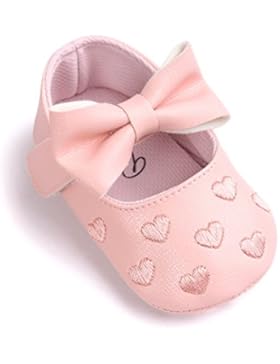 Auxma Baby schuhe mädchen Bowknot-lederner Schuh-Turnschuh Anti-Rutsch weiches Solekleinkind für 0-18 Monate