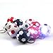 10x Fussball Schluesselanhaenger mit LED-Lampe in 4 Farbkombinationen