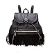Produktbild Meaeo Rucksack Frauen Rucksack Solid Female Vintage Frauen Rucksack Travel Tassel Rucksack Schultaschen