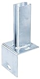 postes cercado Para atornillar GAH-Alberts - Soporte para postes de cercado (metal galvanizado, para paneles de varilla doble)