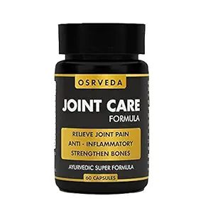 OSRVEDA Joints Care Formula - Made with 10 Natural & Ayurvedic Herbs Extracts- 60 Capsules