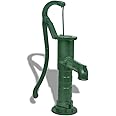 vidaXL Durable Cast Iron Garden Hand Water Pump - 8m Maximum Pressure Head, Easy Installation, Decorative and Functional