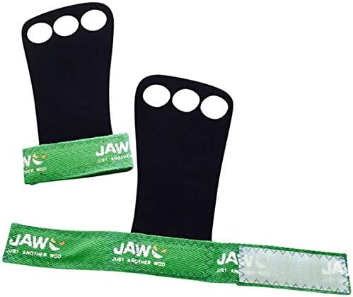 JAW Leather Pull-up Grips | Green (Medium)
