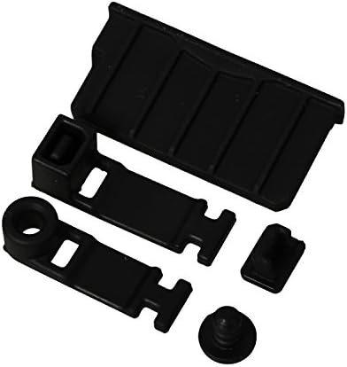 Timorn 5 in 1 Black Silicone Anti-dust Plug Earphone jack Charging Dock Dust Proof Protector Cap Kit for New 3DS XL / 3DS / 2DS (2 Sets)