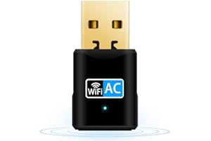 AIGITAL USB Adattatore WiFi per PC, 600Mbps Mini USB WiFi Chiavetta Driver-Libero Dual Band 2,4GHz+5GHz Scheda WiFi, Dongle WiFi Supporto Windows 11/10/8/7/ Vista/XP/Mac OS 10.9-10.14