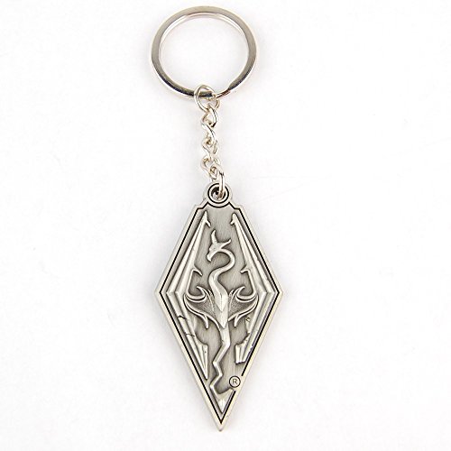 Preisvergleich Produktbild Skyrim - Dragon Symbol - Schlüsselanhänger aus Metall