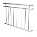 MCTECH® 128 x 90 cm Edelstahl Französischer Balkon Geländer Balkongeländer Geländer Stabgeländer