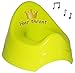 Produktbild Töpfchen / Nachttopf - mit Musik / Sound - " Hier thront " - groß - GRÜN - mit großer Lehne + Spritzschutz - Krone für Prinzen & Prinzessinnen - Melody Babytöpfchen / Kindertopf / Lerntöpfchen - Toilettentrainer Klositz WC Sitz Toilettensitz Babytopf Rückenlehne - für Kinder Mädchen Jungen