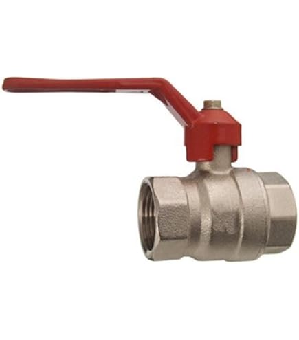 Valvola A Sfera In Ottone 3/4'' PN40 - Con Leva A Farfalla, Filettatura Interna - Per Acqua, Irrigazione, Impianti Industriali (Nickel) - Foto 6