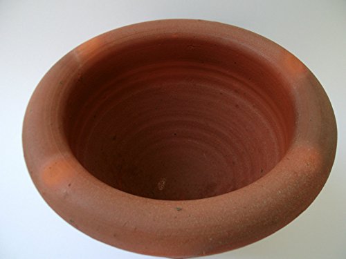 XL Laos Mörser aus Ton – mit Stößel aus Holz - 2