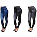 Price comparison product image Set Of 3 Thane Slim N Lift Caresse Jeans Skinny Jeggings Shapewear Slimming Body Shaper Trousers (L/XL)