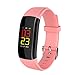 Produktbild samLIKE UPX Mode Smart Uhr Sport Fitness Schlaf Pulsmesser Schrittzähler Silikonband 5 Farben (Rosa)