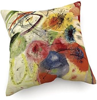 Wassily Kandinsky - Black Lines - Painting - 1913 - 15,75" x 15,75" inch (40x40 cm) - Cushion / Pillow - artists, paintings, photo - Old Masters / Museum