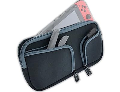 Subsonic - Pochette de transport en Néoprene - Etui de rangement anti-chocs - Housse de transport zippée pour la console et les accessoires Nintendo Switch