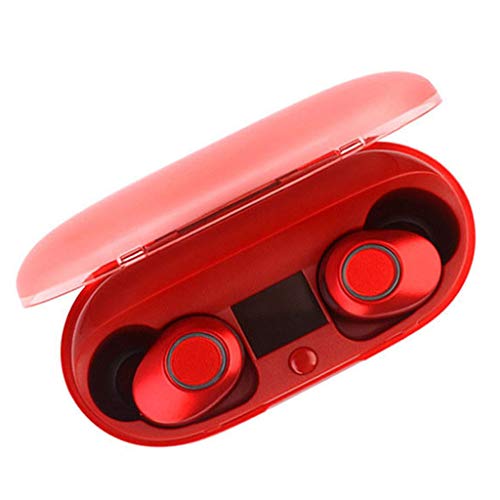 Preisvergleich Produktbild 5,0 Kabelloser Binauraler Bluetooth-KopfhöRer, Bilaterale GespräChe, Mit Digitalanzeige, Mit Batteriefach, Innovative Power-Anzeige Bluetooth-Headset