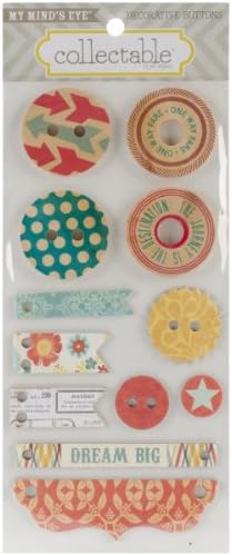 Notable My Minds Eye Wonder Decorative Buttons