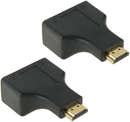 HDMI Cables, 30m HDMI to Dual Port RJ45 Network Cable Extender Over by Cat 5e/6 3D HDTV Up