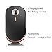 Produktbild Wireless Mouse Wiederaufladbare 2,4G USB Optische Schnurlose Maus Noiseless 1600 DPI Mit Empfänger Für Notebook PC Laptop Computer MacBook,A