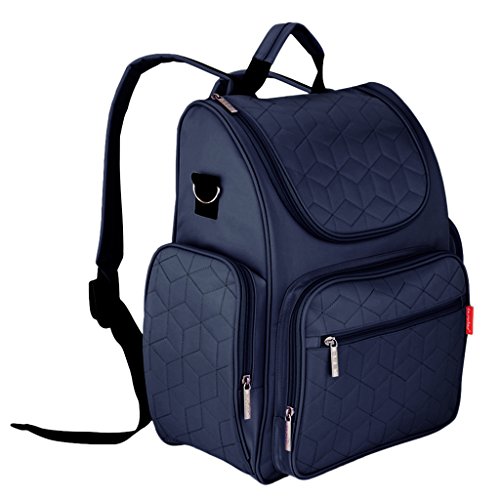 Magideal Mummy Bag Baby Nappy Bottle Packsack Rucksack Waterproof Tote Handbag Blue RS.2260 (60.00% Off) - Amazon