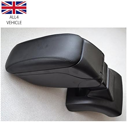 all4vehicle 01C0647 1 Armrest Centre Console Box Sliding Black Eco Leather