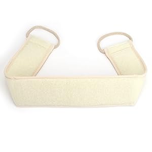 BESTOPE® Natural Loofah Exfoliating Back Scrubber Premium Scrubber Facial Exfoliator Pad - Image 4