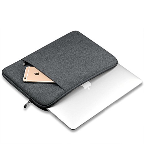13 Zoll Einfach Stil Nylon-Gewebe Laptoptasche Hülle Sleeve Notebook Schutzhülle für / Notebook Computer / Ultrabooks / MacBook Pro / MacBook Air Dunkel Grau - 5