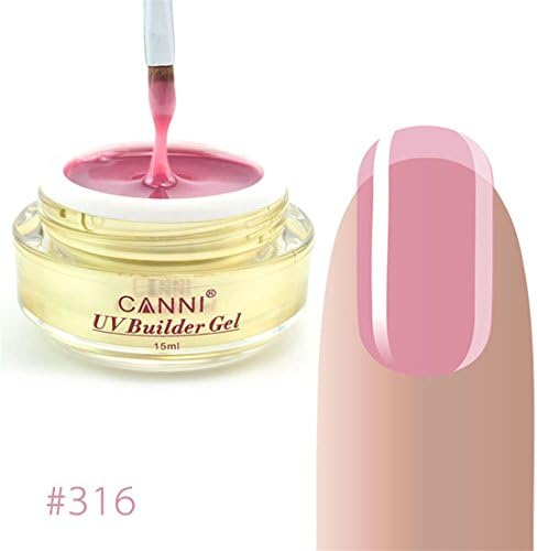Moonuy Thickness Builder Gel Nails,Pink Finger Nail Gel Cover Nail Extender Camoufla Light Therapy Glue Removable UV (P)