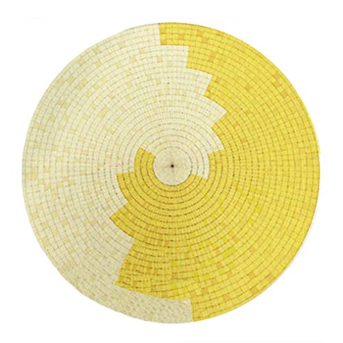 Tapis Rond Jaune