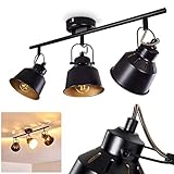 SCHWENKBARE LAMPENSCHIRME: Die drei Lampenschirme sind beweglich und können beliebig im Raum ausgerichtet werden. Dadurch erreichen Sie eine optimale Ausleuchtung Ihrer Zimmer.