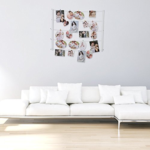 Giftgarden Fotoleine mit Klammer DIY Set für Fotodisplay 9×13 - 4