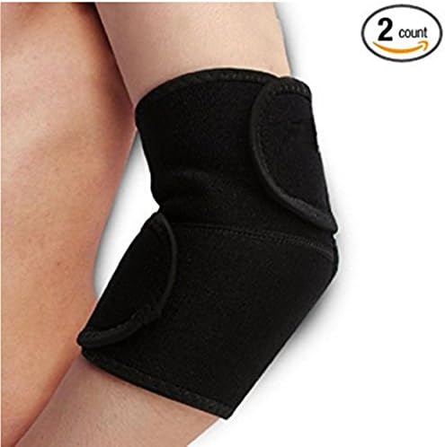 SOGNATORI Sports Practical Elastic Sleeve Knee Elbow Support Brace Outdoor Basketbal Gym Tennies Golf Bowling Weightlifting-Pack of 2