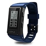 XiYunHan Smart Armband Outdoor GPS Sport Armband IP68 Wasserdicht Bluetooth Armband (Schwarz Blau Rot) (Color : Blue)