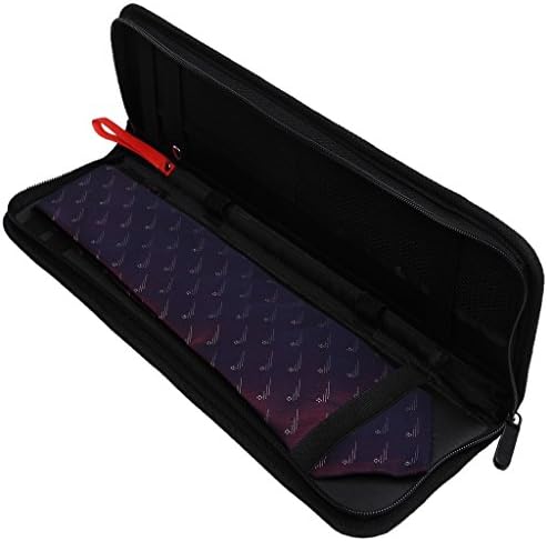 CuteNephew Tie Holder For Travel Tie Case Black