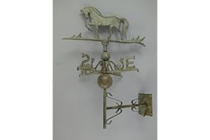 CLEVER-DEKO Cast iron wall mounted weather vane