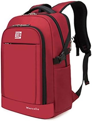 Evay 15,6 Inch Business Laptop Rucksack for Men's and Women's Waterproof Travel Backpack Tear Resistant Rucksack Fits Up to 15,6" Macbook Computer Notebook Knapsack Laptop Bags Travel Rucksack Hiking Daypack Red 48 * 31 * 20 cm