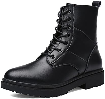 YIBANBAN fall/winter boots/Womens boots/Martin boots/England wind boots/In tube flat boots/spring/autumn shoes -A Foot length=22.3CM(8.8Inch)