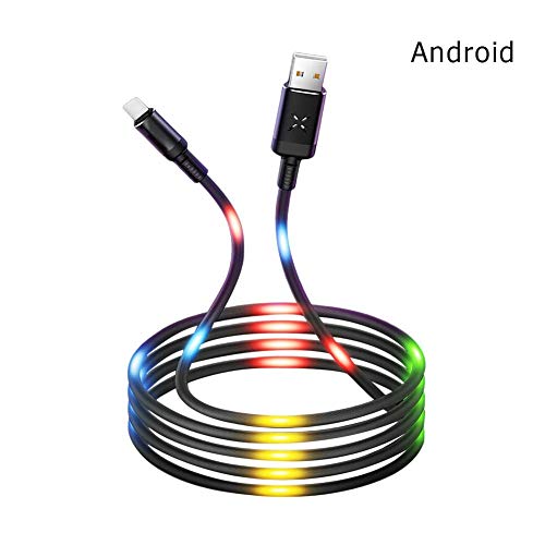 Preisvergleich Produktbild asterisknewly Datenleitung Telefon Datenleitung Streamer Datenleitung Tonsteuerung Atemlampe Datenleitung Tremble Ladeleitung für iPhone Android und Typ C