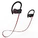 Produktbild Bluetooth Kopfhörer, ALIENSX Kabellose Bluetooth 4.1 Sport Stereo In Ear Ohrhörer, Schweiß Resistant, CVC 6.0 Rauschunterdrückung mit Mikrofon, Sichern Fit, für Fitness/Workout/Jogging/Training usw (Rot)