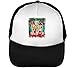 Produktbild ABDesign Adam and Eve Smoke Weed Funny Trucker Cap Herren Damen Schwarz weiß Snapback One Size