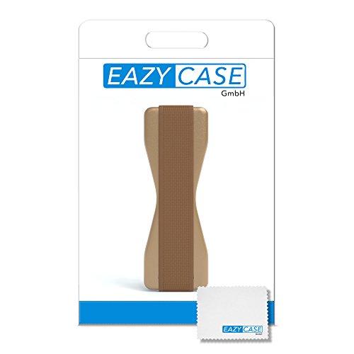Smartphone Finger Halterung, Handy Griff, Smartphonehalter, Selfie Handyhalter, Fingerhalterung von EAZY CASE, Gold