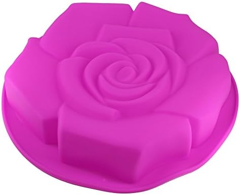BTAMZ Silicone Rose Chocolate Molds Cake Baking Mold Cake Pan Muffin Cups Biscuit Ice Cube Tray DIY Mould