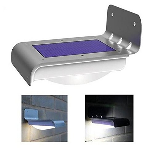 Preisvergleich Produktbild Delleu Solar-Sicherheitsleuchte für den Außenbereich, solarbetriebene Wand- / Gartenleuchte, energiesparend, Keine Batterie Color1