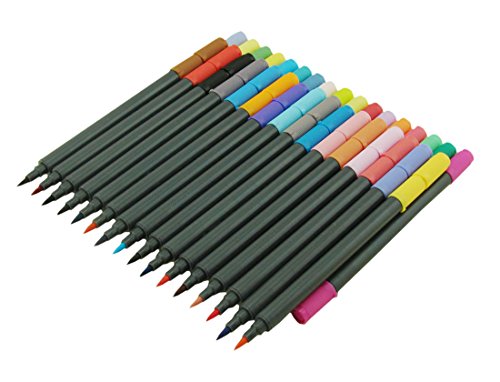 Erofa Marker-permanente Farbe Stifte mit doppelter Kopf Wasser basierte farbigen Stift, perfekt für Schule und Büro-Set von 36 - 3