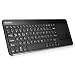 Produktbild iHarbort® Ultra dünne drahtlose Wireless Bluetooth Deutsche Tastatur Keyboard Mit integriertem touchpad für Mac OS X / Windows / Linux / Android /Notebook / Laptop / Netbook / Mac Book / iPad Tablet / Samsung Galaxy Tabs / Smartphones / iPhone , (DE-Layout, Schwarz)