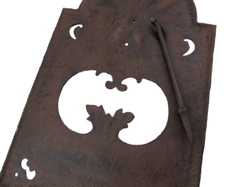 In Rustikaler Finish Wand montiert ‚Zeit Fliegen‘ Sonnenuhr Sonne Zifferblatt - 5