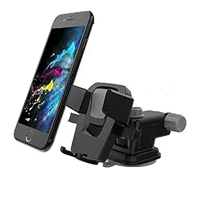 LXCN Ultimate Universal Car Mobile Holder/Car Mount Long Neck 360� Rotation with Ultimate Reusable Suction Cup for Car Dashboard/Car Windshield/Desktop