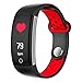 Produktbild CS-WJ Draussen Smart Watch Farbbildschirm Armband Blutdruck Herzfrequenz Oximeter Pedal Sport Smart Armband Schmuck am Handgelenk (Farbe : Rot)